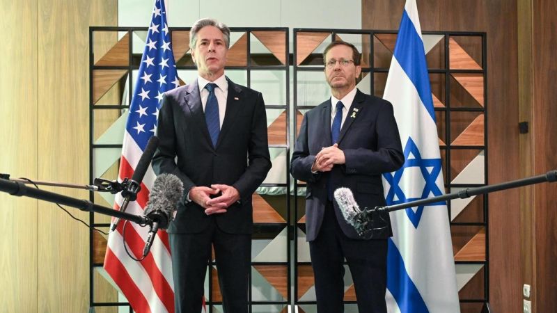 Blinken stresses ‘decisive moment’ for ceasefire and hostage deal as he meets with Israeli president