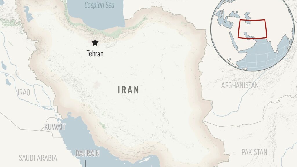 A gas leak in an Iranian Revolutionary Guard center kills 1 and injures 10