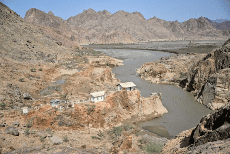 The Arbaat dam in eastern Sudan collapsed following heavy rains and torrential floods. (AFP/Getty Images)