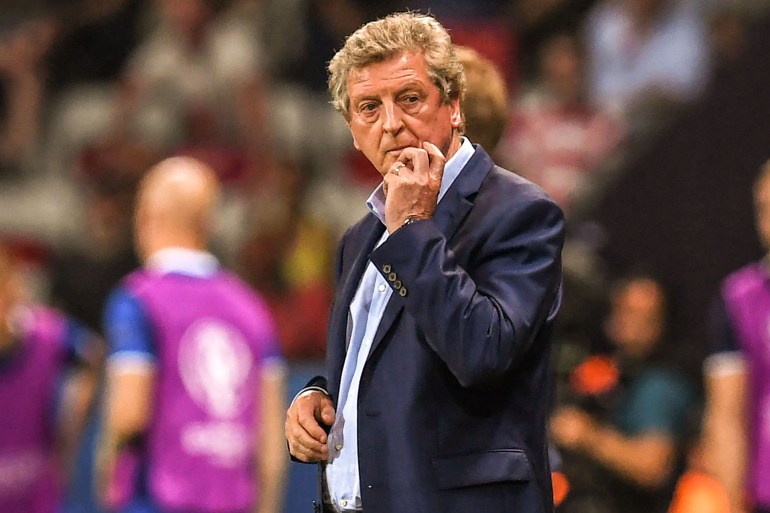 football soccer - euro2016 - england training - stade des bourgognes, chantilly, france - 12/6/16 england's coach roy hodgson during training reuters/lee smith