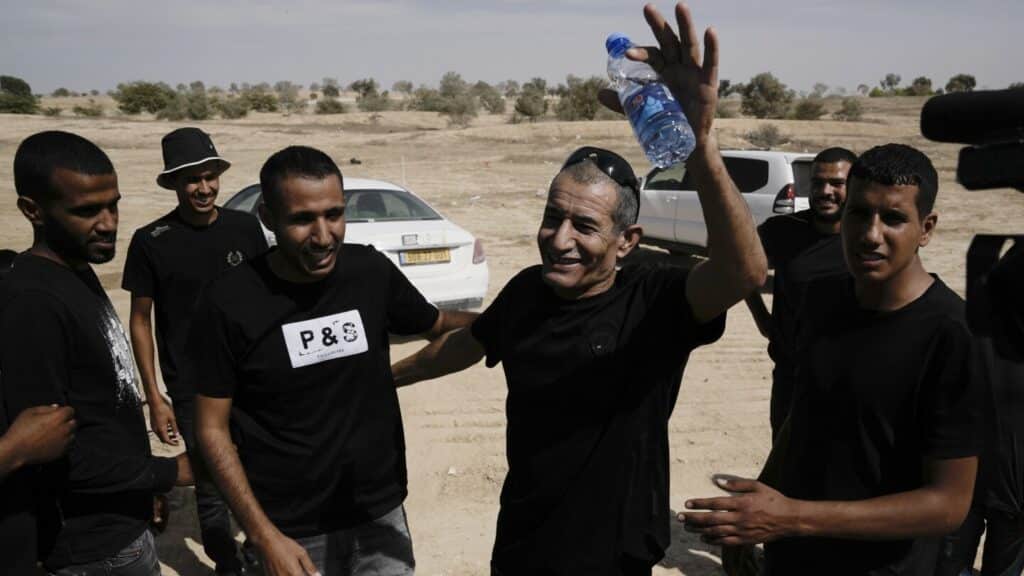 An Israeli freed from Gaza returns to a Bedouin village targeted for demolition