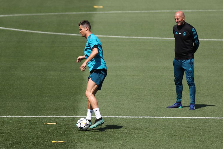 champions league - real madrid training