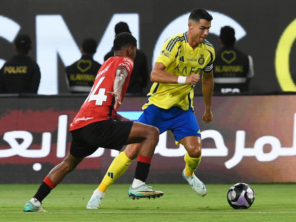 مباشر مباراة النصر ضد الرائد 1-0 في الدوري السعودي لكرة القدم 2024-2025