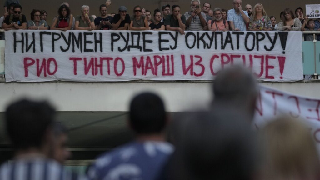 Thousands rally in Serbia accusing populist government of cracking down on anti-lithium activists