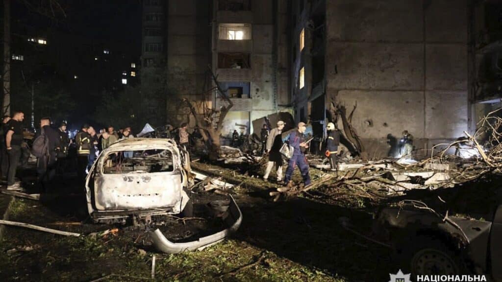 21 wounded after Russia strikes apartment buildings in Ukrainian city of Kharkiv