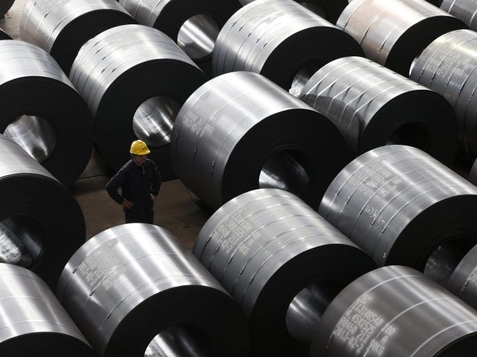 an employee works at a steel factory that exports to europe and america in jiaxing, zhejiang province, in this february 28, 2013 file photo. china appears to have been routinely underestimating output from its sprawling steel sector, with official figures for last year alone 40 million tonnes below a key industry estimate - an amount equivalent to germany's entire annual production. reuters/william hong/files (china - tags: business industrial)