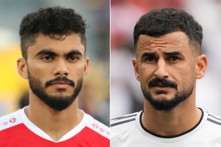 كومبو بين ayman hussein لاعب العراق و salah al yahyaei لاعب عمان