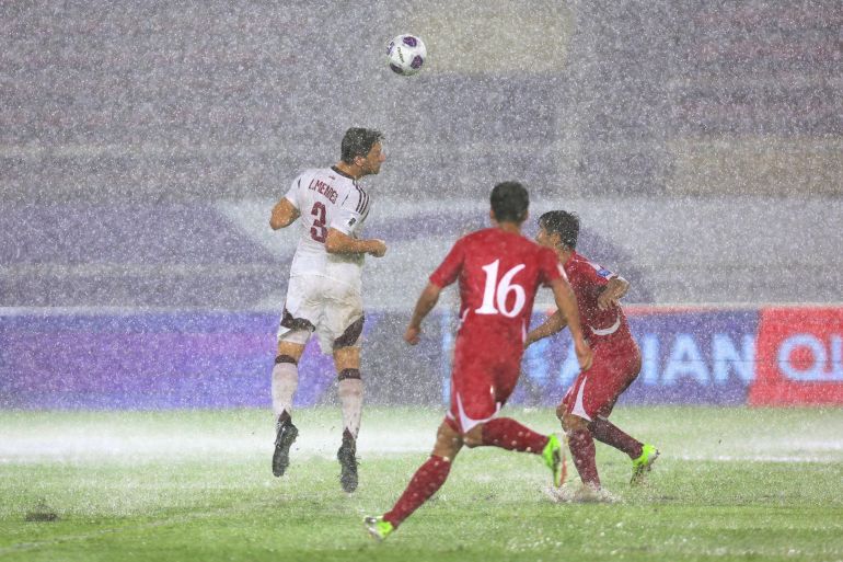 قطر ضد كوريا الشمالية المصدر: اتحاد القطري تويتر