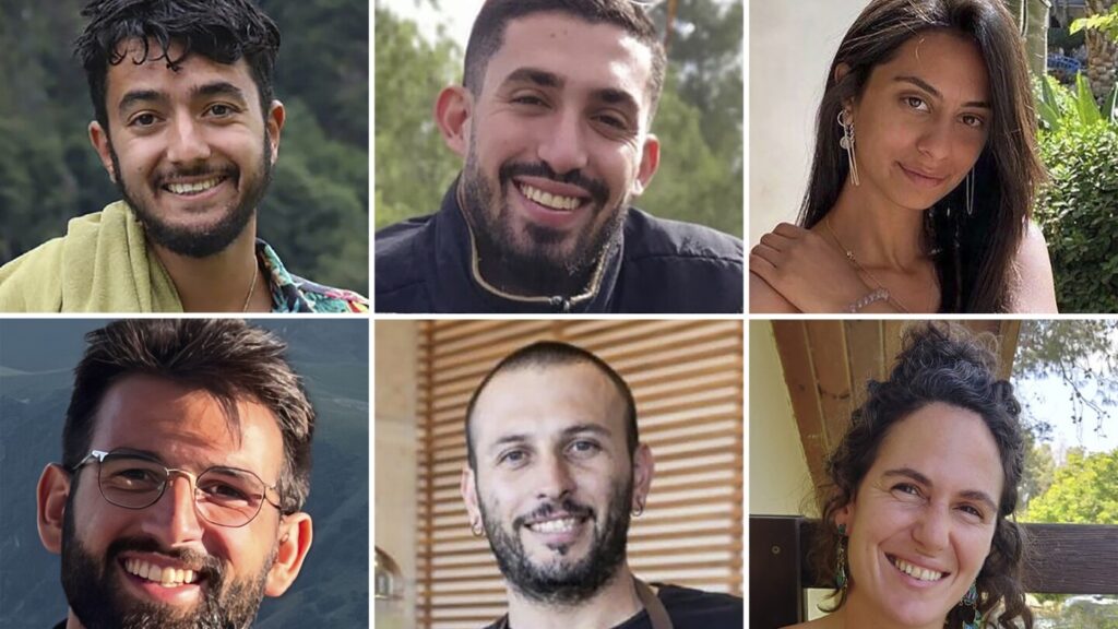 Who were the 6 hostages whose bodies the Israeli military recovered from Gaza?