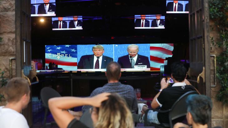 americans across the nation watch first presidential debate