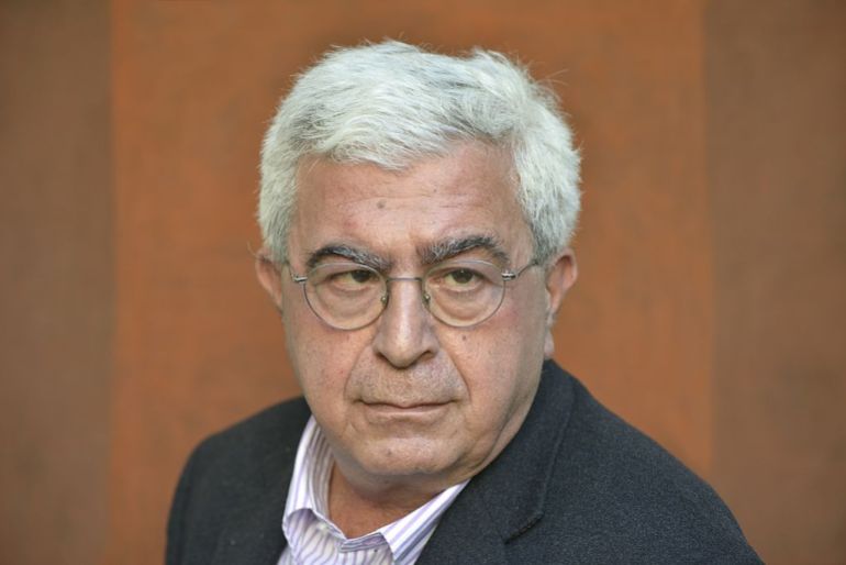 paris, france - september 24. lebanese writer elias khoury poses during a portrait session on september 24, 2013 in paris, france. (photo by ulf andersen/getty images)