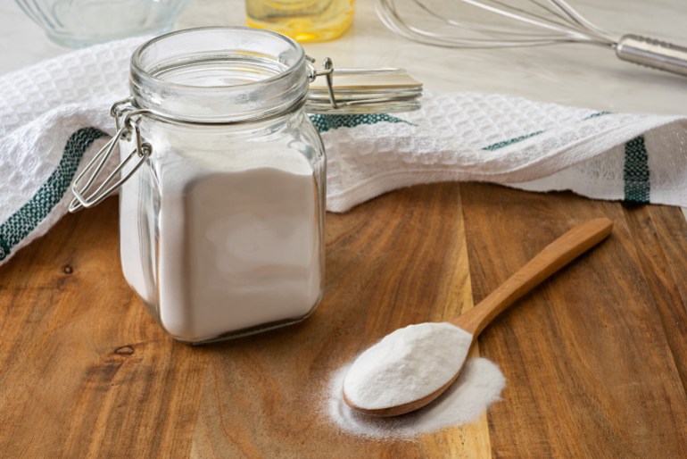 baking soda - stock photo