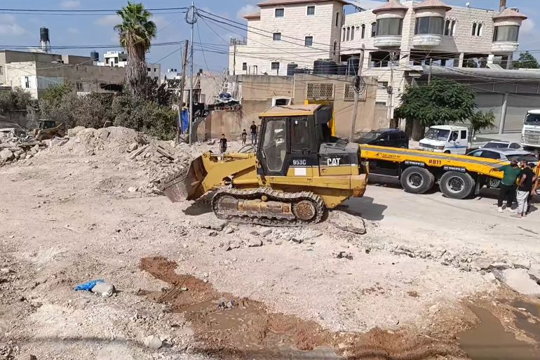 فزعة اعادة اعمار جنين التطوعية من قرى غرب وجنوب جنين