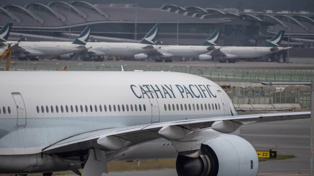 Engine troubles for airline Cathay Pacific force the cancellation of dozens of flights this week