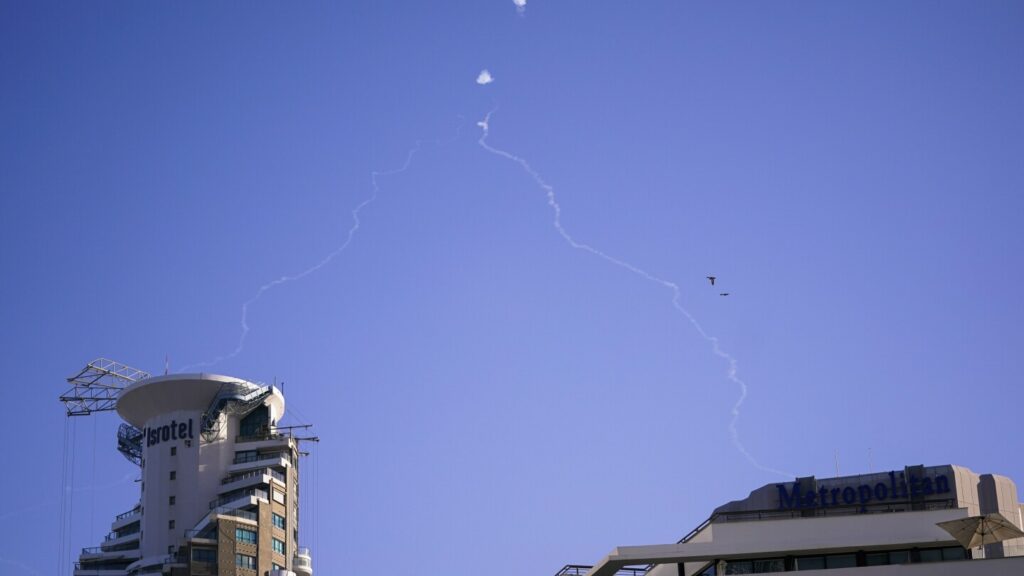 Middle East latest: Sirens sound across Tel Aviv as projectiles are intercepted near Blinken’s hotel