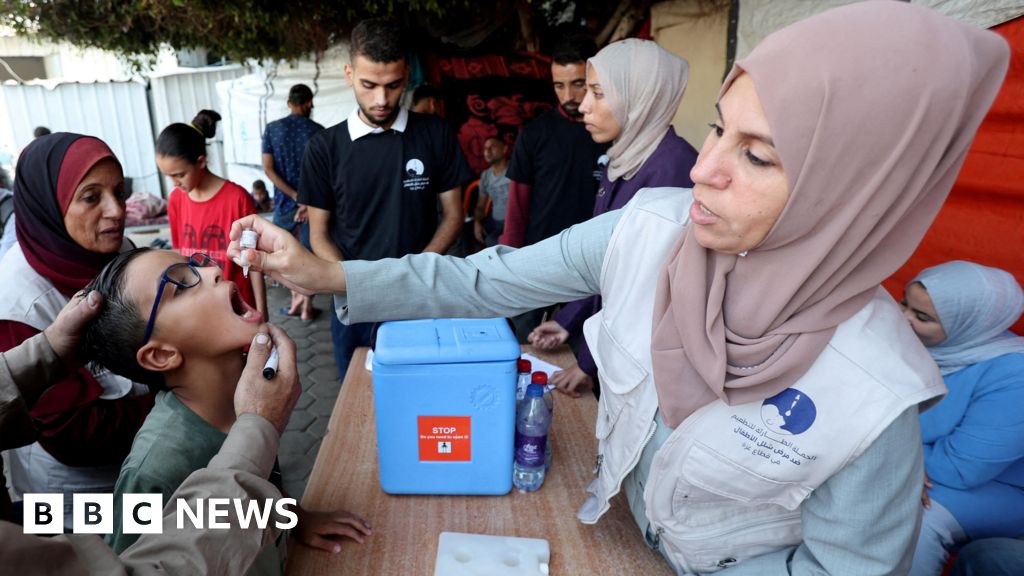 North Gaza polio vaccinations delayed due to strikes and displacement