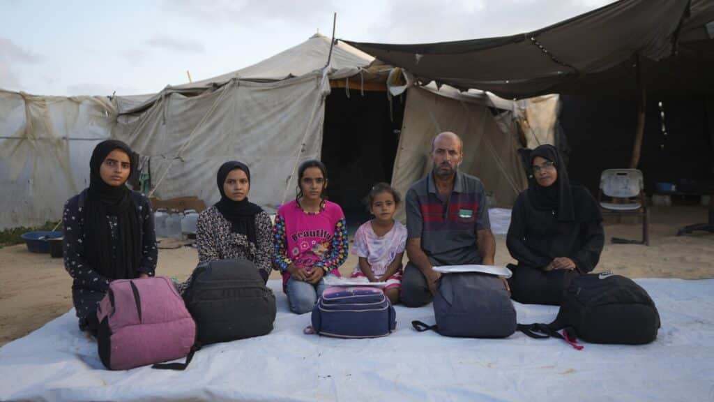 A displaced family’s year of fleeing across the devastated Gaza Strip