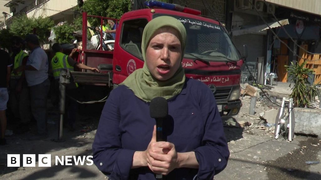 4 hrs ago'A scene of chaos' - BBC reporter outside building hit by Israeli strikeAn Israeli air strike targeted a building in Bachoura in central Beirut, killing at least six people.4 hrs agoMiddle East