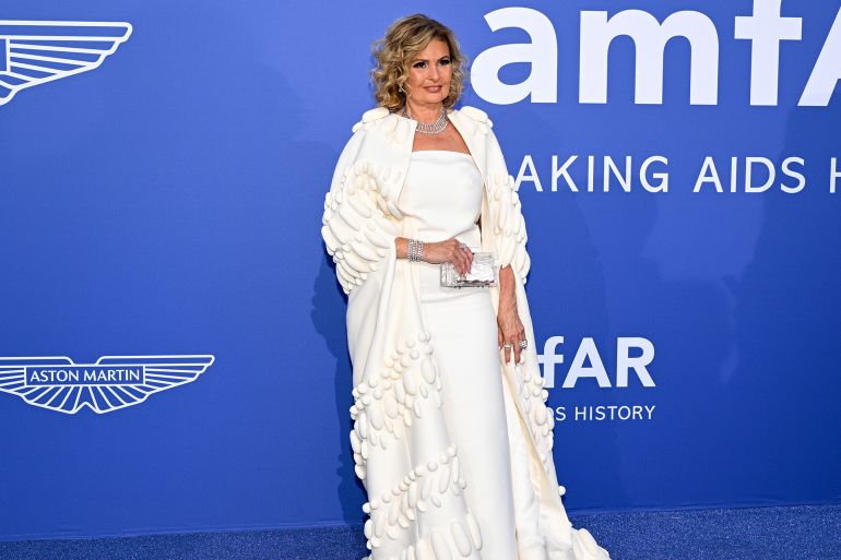 CAP D'ANTIBES, FRANCE - MAY 25: Yousra attends the amfAR Cannes Gala 2023 Sponsored by Aston Martin at Hotel du Cap-Eden-Roc on May 25, 2023 in Cap d'Antibes, France. (Photo by Lionel Hahn/Getty Images for Aston Martin)