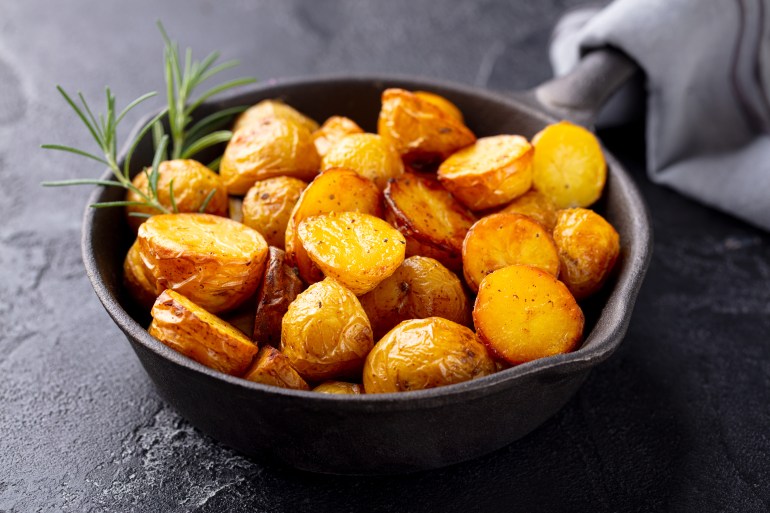 roasted baby potatoes