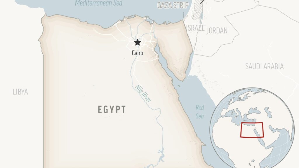 A bus carrying university students crashes, killing 12 and injuring 33 in Egypt’s northeast