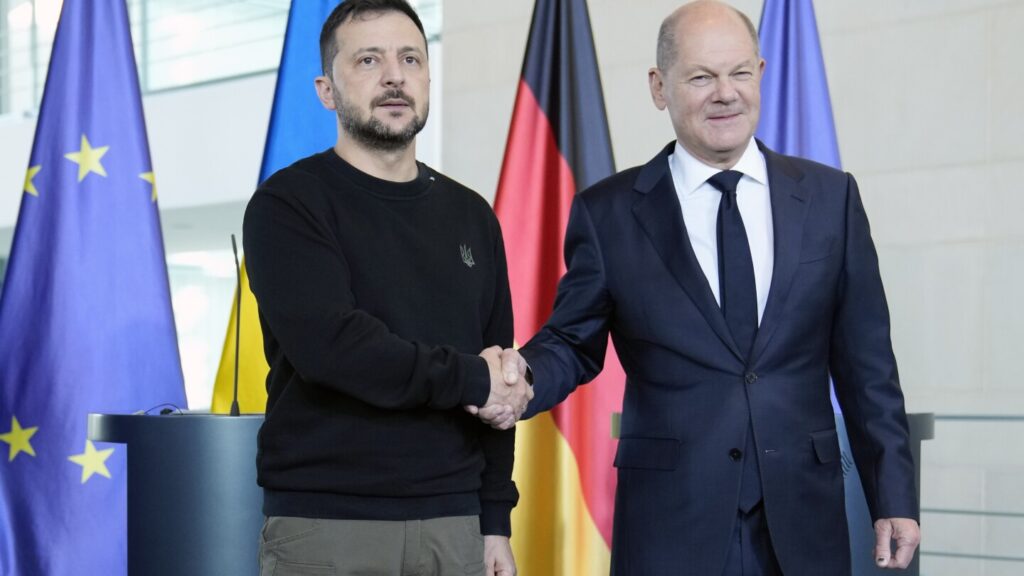 Zelenskyy appeals to allies to keep up aid as Germany pledges new weapons package