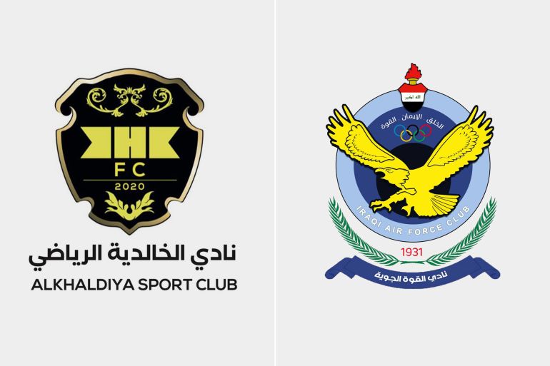 مباراة القوة الجوية العراقي ضد الخالدية البحريني في دوري أبطال آسيا 2 مواقع التواصل - @airforcesc1931 - alayam.com