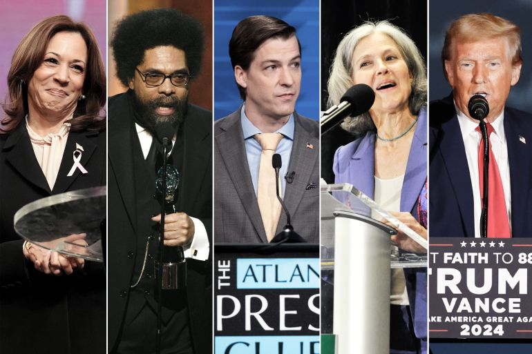 trump harris chase oliver jill stein cornel west وكالات