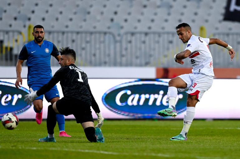 لقطة من مباراة الزمالك وسموحة بالدوري المصري المصدر: نادي الزمالك تويتر