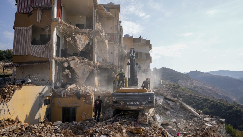 Rescuers pull 30 bodies from a building in central Lebanon hit in an Israeli strike