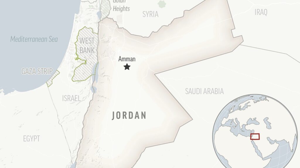 Police in Jordan kill a gunman in a shootout near the Israeli Embassy