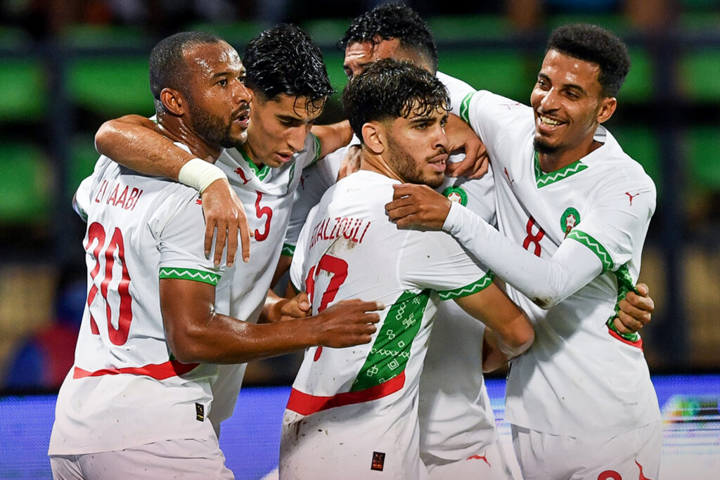 شاهد ملخص فوز المغرب بخماسية على الغابون في تصفيات أمم أفريقيا