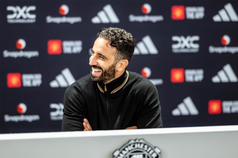 manchester, england - november 13: ruben amorim visits old trafford on november 13, 2024 in manchester, england. (photo by ash donelon/manchester united via getty images)