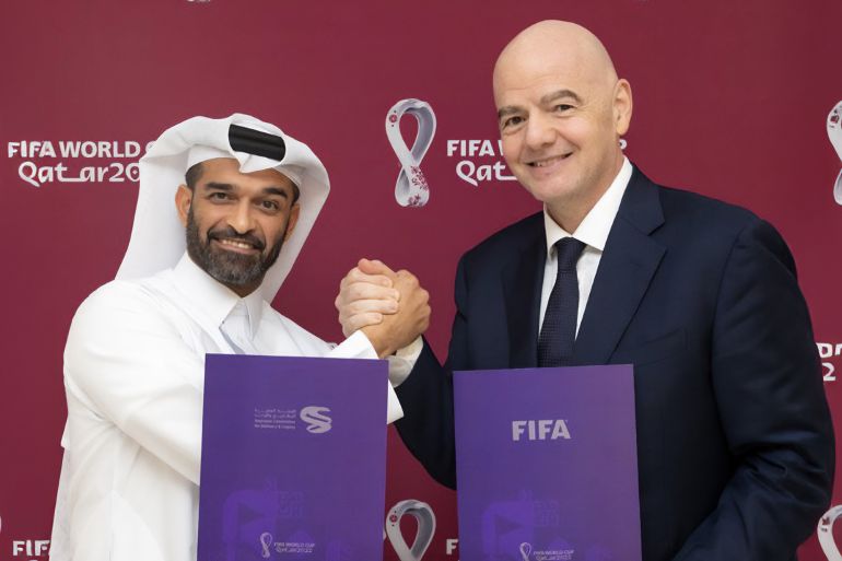 أنشطة صندوق إرث كأس العالم فيفا قطر 2022 منصة اكس - @FIFAcom