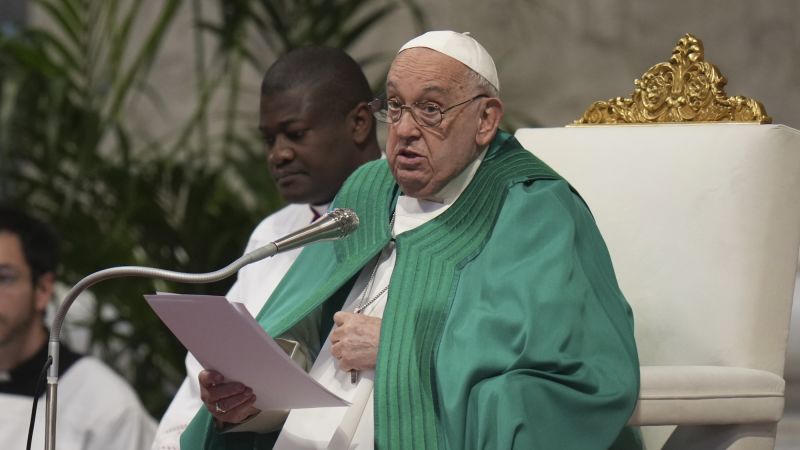 Pope Francis calls for investigation into Gaza genocide allegations