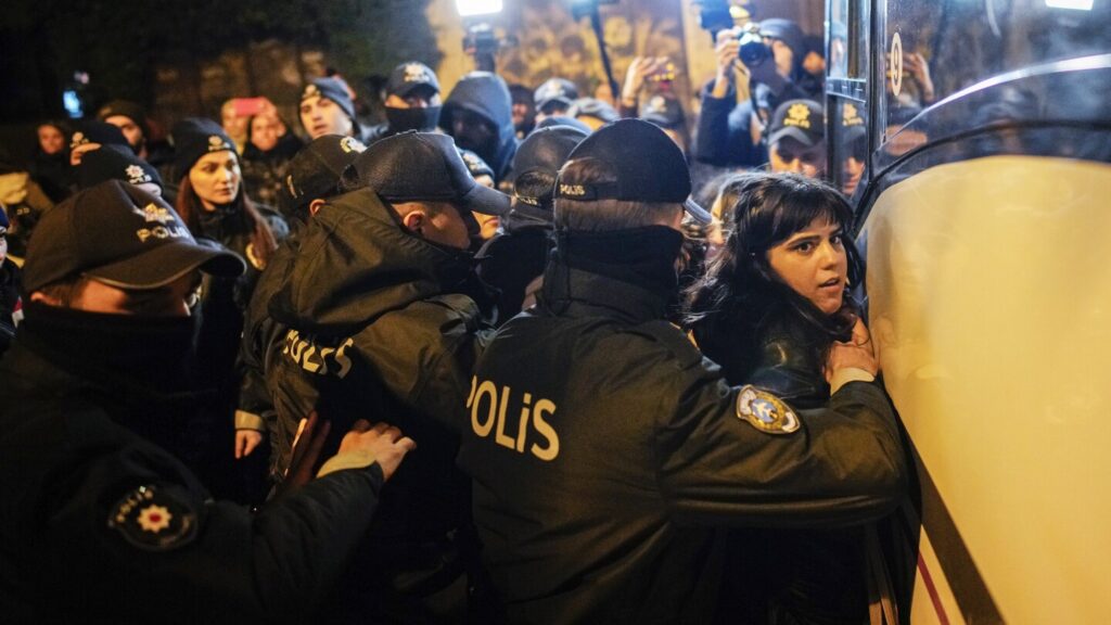 Police in Turkey detain demonstrators seeking more protection for women against violence