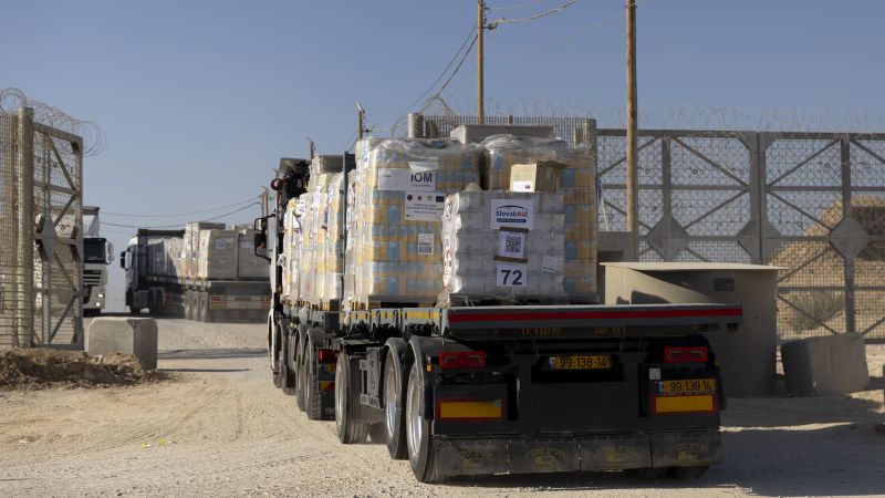 Nearly a hundred aid trucks looted in Gaza, as UN warns of ‘collapse of law and order’