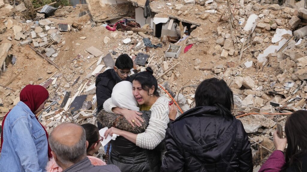 Family returns to Lebanon to find a crater where their 50-year-old home once stood