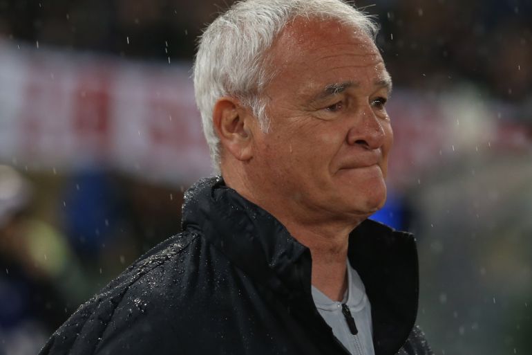 rome, italy - may 26: as roma head coach claudio ranieri looks on during the serie a match between as roma and parma calcio at stadio olimpico on may 26, 2019 in rome, italy. (photo by paolo bruno/getty images)