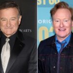 صورة تجمع كل من Robin Williams وConan O'Brien..