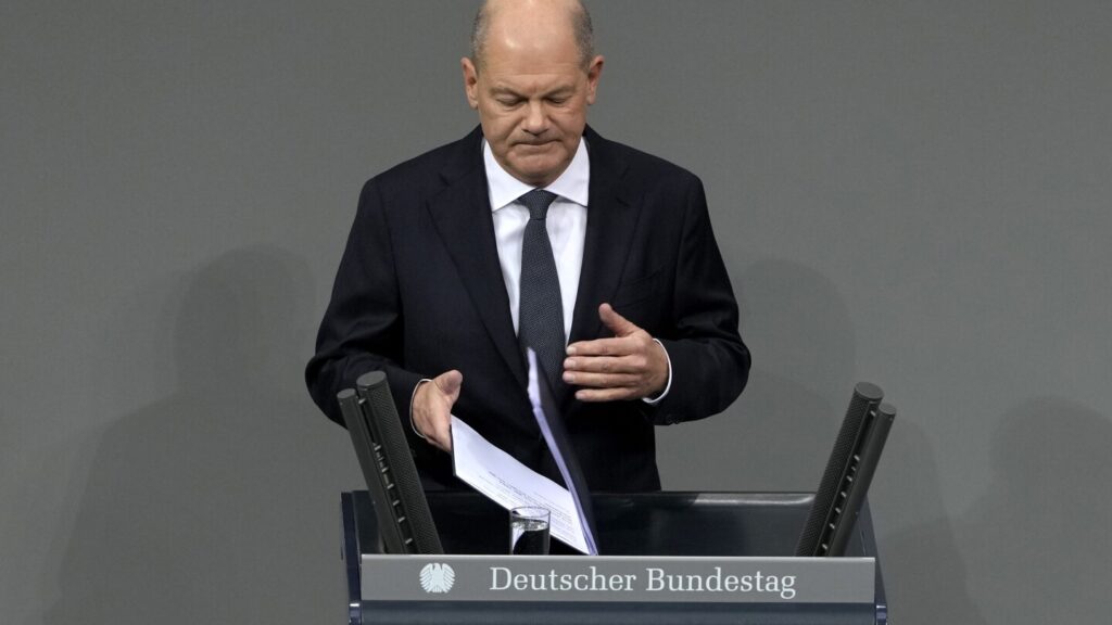 Germany’s Scholz faces a confidence vote. It’s expected to lead to an election in February