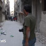 14 mins agoWatch: BBC reporter returns to childhood home destroyed in Syria civil warFeras Killani grew up in Yarmouk in Damascus, which saw brutal fighting between rebel and government forces.14 mins agoMiddle East