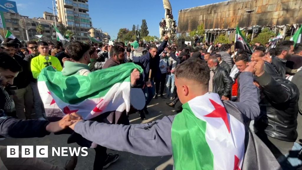 3 hrs agoWatch: Dancing crowds in Aleppo celebrate end of Assad regimeThe BBC's Hugo Bachega sees Syrians dancing, waving flags and making peace signs in Aleppo.3 hrs agoMiddle East