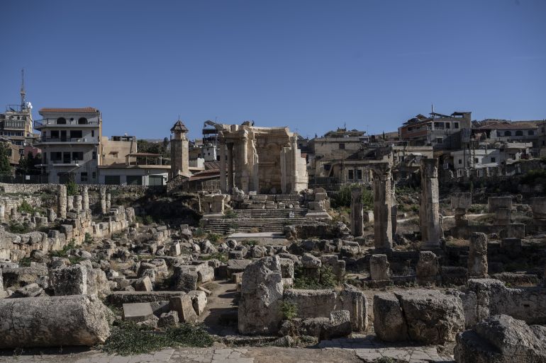 BEKAA VALLEY, LEBANON - OCTOBER 25: A view of the ancient city of Baalbek, a UNESCO World Heritage site, which sustained damage in Israeli attacks on Lebanon, on October 25, 2024. Located in the eastern Bekaa Valley and considered 'the world's most magnificent temple city,' Baalbek and its surrounding areas sustained damage. (Photo by Murat engül/Anadolu via Getty Images)