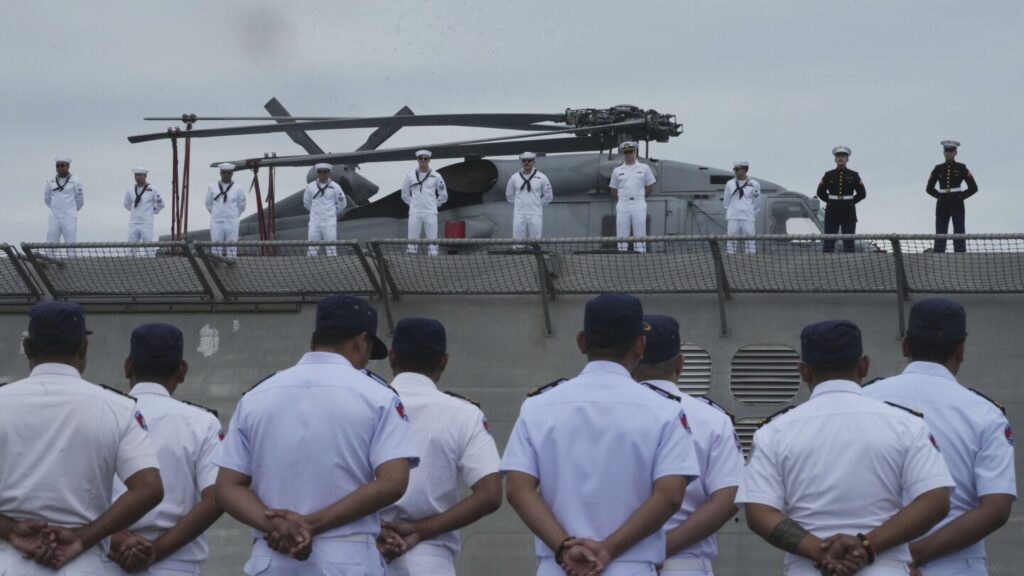 For the first time in 8 years, a US Navy ship makes a port call in Cambodia, a top Chinese ally