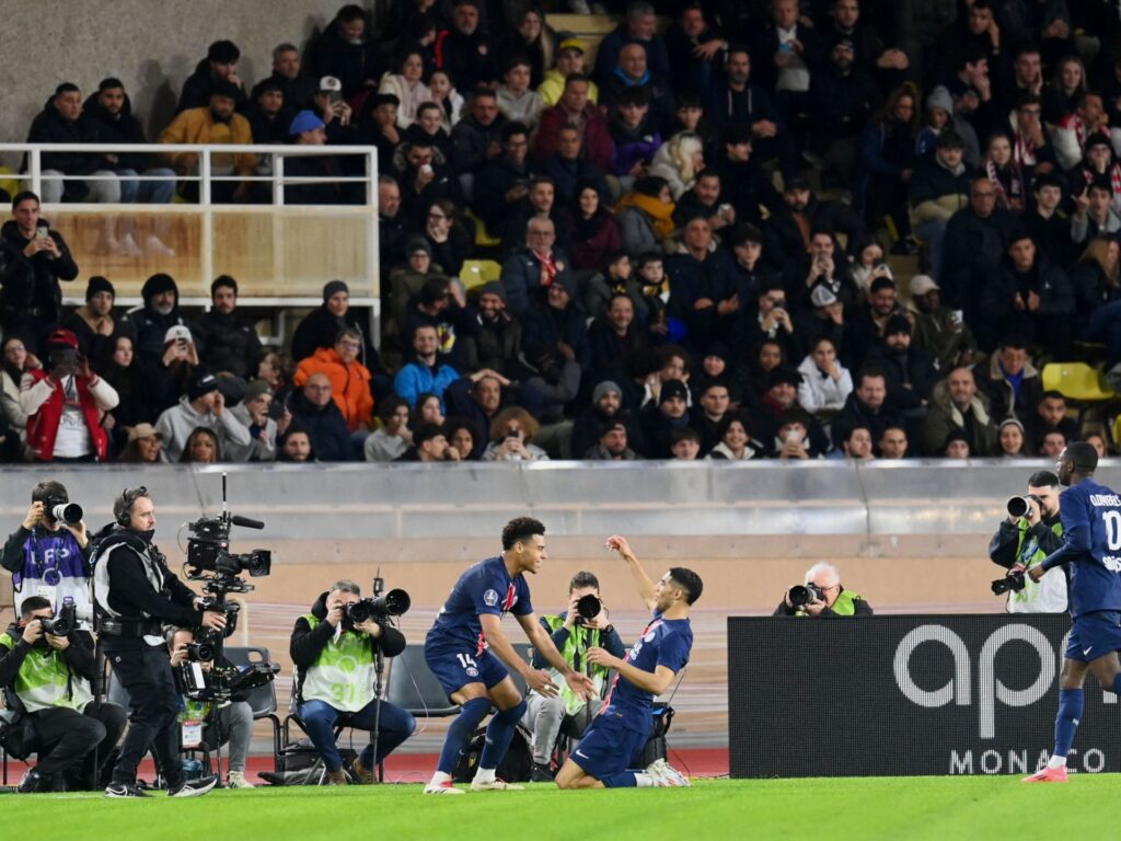 ملخص فوز باريس سان جيرمان على موناكو في الدوري الفرنسي