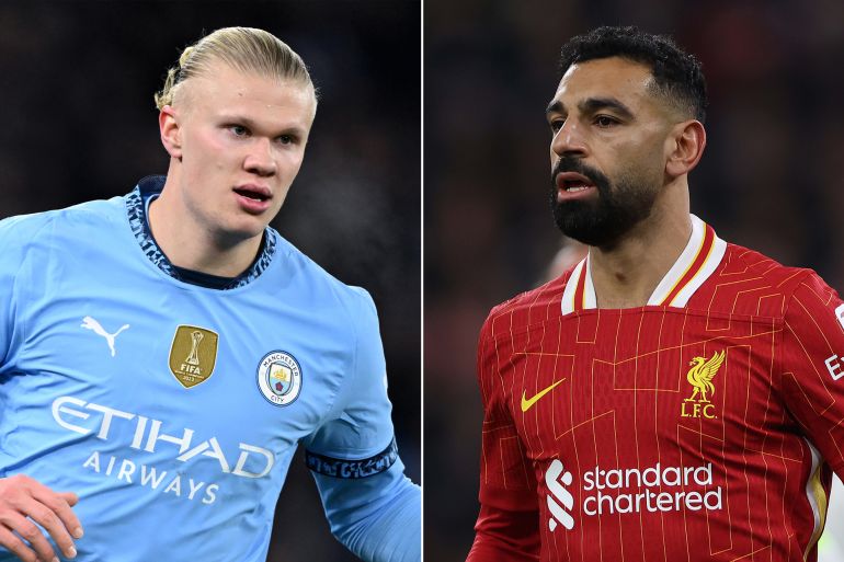 محمد صلاح Mohamed Salah ليفربول إيرلنغ هالاند Erling Haaland مانشستر سيتي