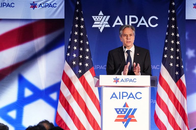 U.S. Secretary of State Blinken attends AIPAC policy Summit in Washington