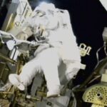 NASA’s stuck astronaut steps out on a spacewalk after 7 months in orbit