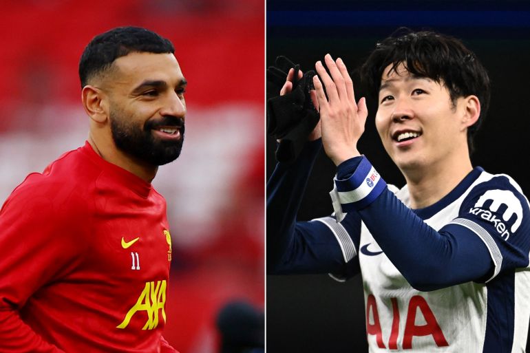 محمد صلاح Mohamed Salah ليفربول هيونغ مين سون Heung-min Son توتنهام